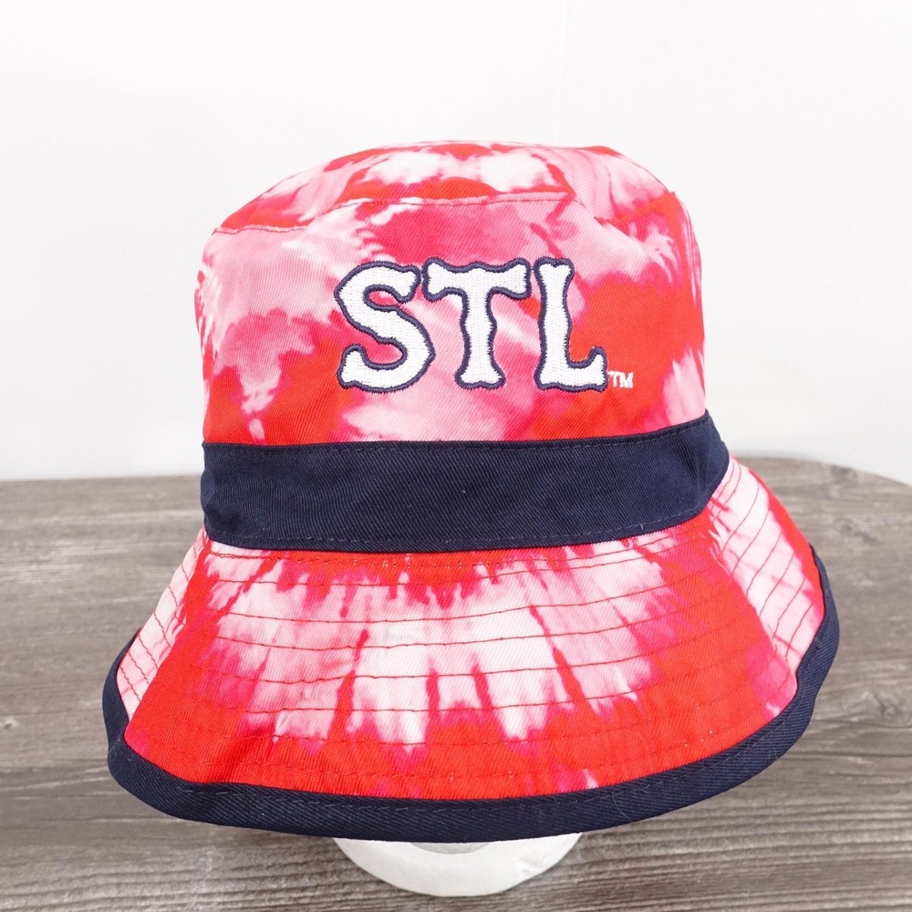 St Louis City SC Bucket Hat Tie Dye Red Navy MLS Soccer Reversible SGA Giveaway
